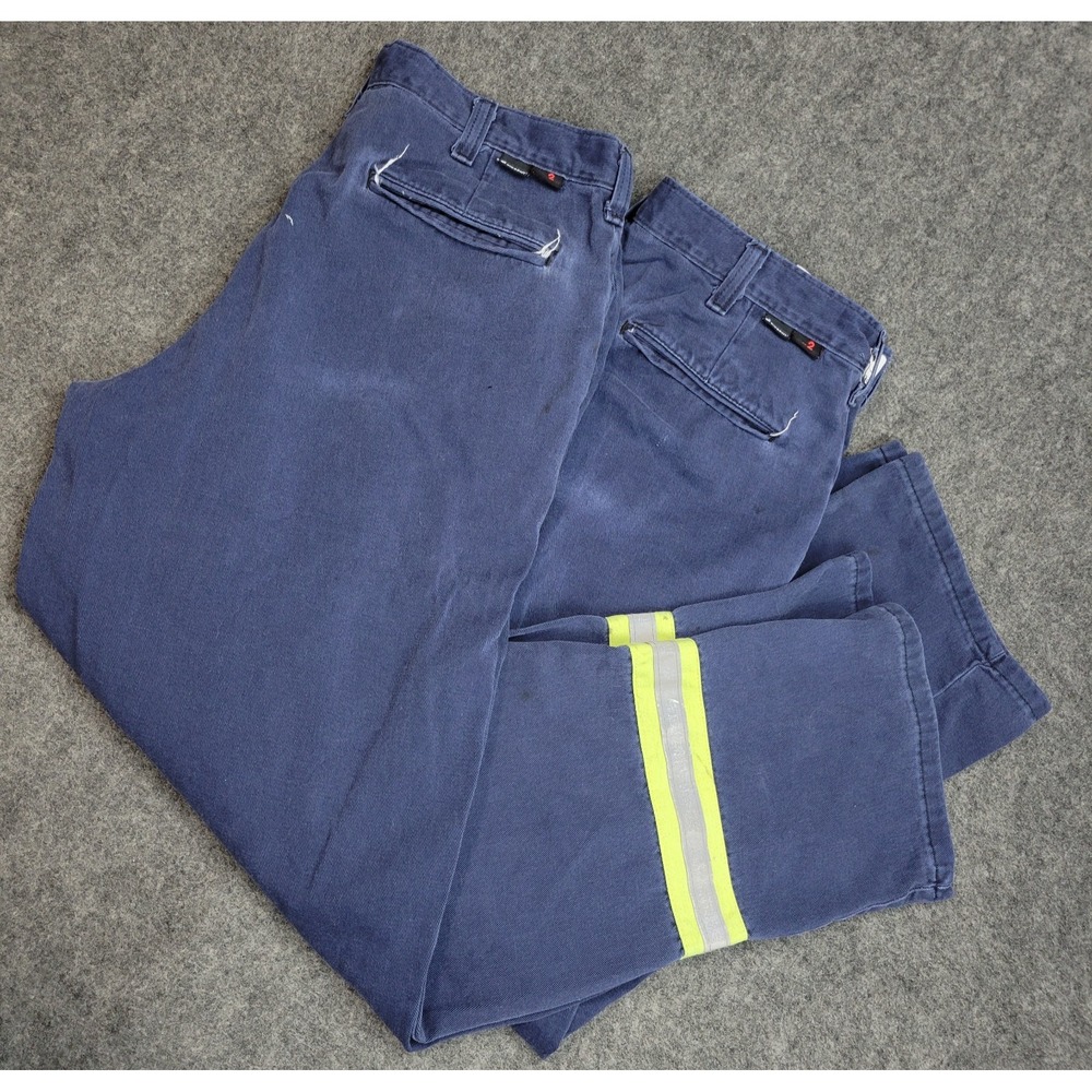 Workrite Pants Mens 36 Westex Flame Resistant Work Wear Reflective Stripe LOT